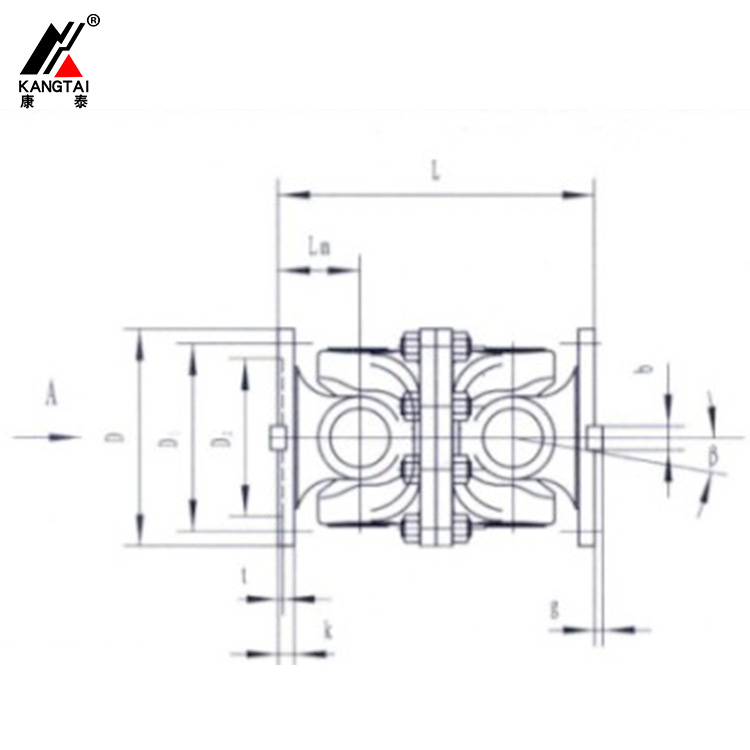 SWC WD型（無(wú)伸縮短型）整體叉頭十字軸式萬(wàn)向聯(lián)軸器