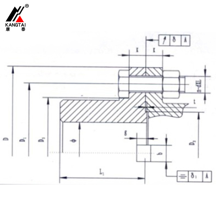 SWC 型萬(wàn)向聯(lián)軸器與相配法蘭盤(pán)的聯(lián)結(jié)尺寸